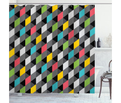 Abstract Art Style Shower Curtain