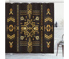 Tribal Vintage Aztec Shower Curtain