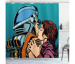 Astroauts Wife Retro Shower Curtain