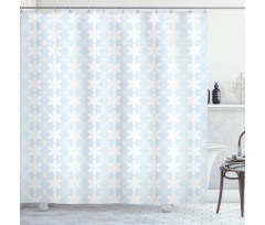 Vertical Spring Flowers Shower Curtain