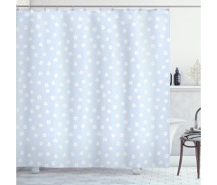 Scattered Small Blooms Shower Curtain