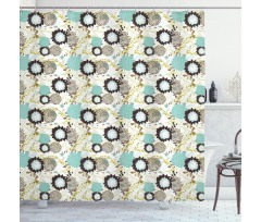 Dandelions Floral Shower Curtain