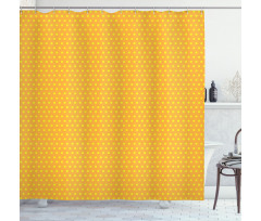 Vintage Dots Marigold Shower Curtain