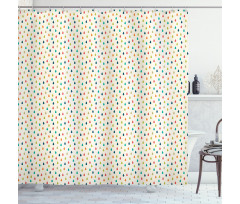 Graphic Waterdrops Shower Curtain