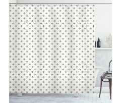 Pale Colored Dots Shower Curtain