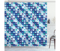 Vintage Mosaics Squares Shower Curtain