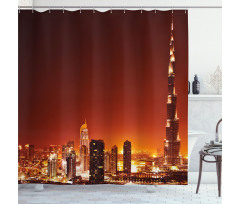 East Dubai Landscape Shower Curtain