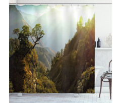 Nepal Forest Majestic Shower Curtain