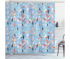 Autumn Leaves Garden Shower Curtain