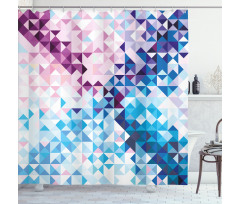 Abstract Mosaic Ombre Shower Curtain