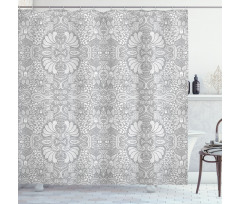 Floral Paisley Lace Like Shower Curtain