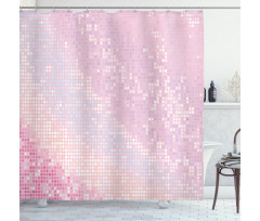 Abstract Disco Ball Pattern Shower Curtain