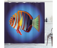 Tropical Exotic Sea Fish Shower Curtain