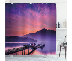 Lake in Nantou Taiwan Shower Curtain