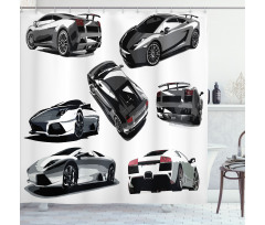 Cars from Various Angles Shower Curtain