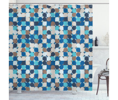Pastel Mosaic Pattern Shower Curtain