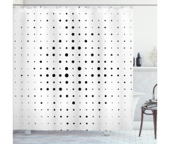 Big Little Pop Art Dots Shower Curtain