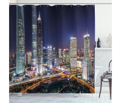 Skyline of Modern City Shower Curtain