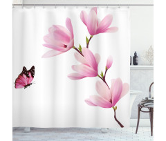 Blossom Branch Flowers Shower Curtain