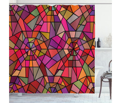 Vitray Mosaic Triangle Shower Curtain