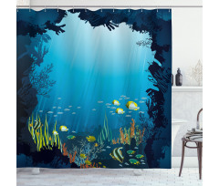 Tropical Fishes and Reefs Shower Curtain