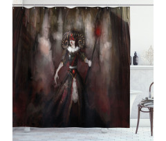 Medieval Evil Woman Myth Shower Curtain