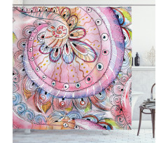 Watercolor Effects Art Shower Curtain
