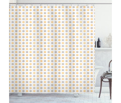 Shabby Colored Dots Shower Curtain