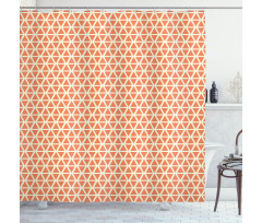Groovy Soft Triangles Shower Curtain