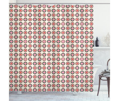 Circles Geometrical Art Shower Curtain