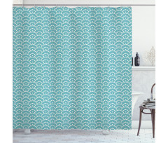 Bubbles Japanese Shower Curtain