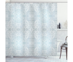 Swirled Floral Lines Shower Curtain