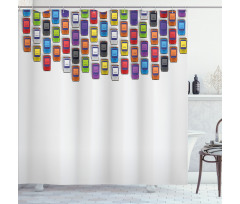 Traffic Jam Cars Shower Curtain