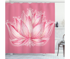 Lotus Meditation Yoga Shower Curtain