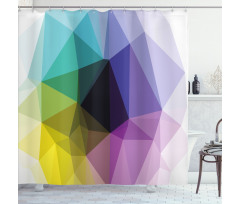 Triangles Color Shades Shower Curtain
