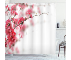 Cherry Blossoms Misty Shower Curtain