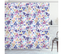 Triangular Space Art Shower Curtain