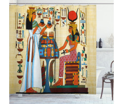 Egyptian History Shower Curtain