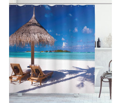 Island Caribbean Sealife Shower Curtain
