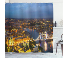 Sunset at London City Shower Curtain