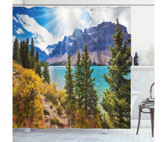 Canadian Glacial Lake Shower Curtain