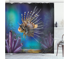 Bubble Fish and Plants Shower Curtain