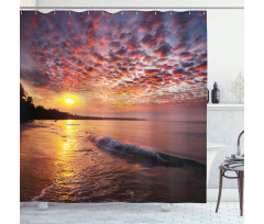 Dawn at Beach Seaside Shower Curtain