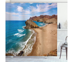 Summer Beach Spain Shower Curtain