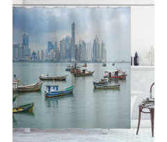 Fishing Boats Panama Shower Curtain
