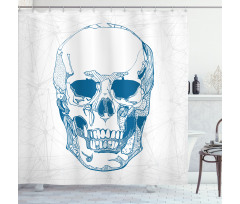 Skull Science Elements Shower Curtain