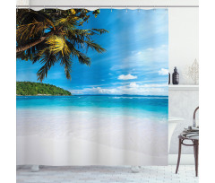 Exotic Island Beach Shower Curtain