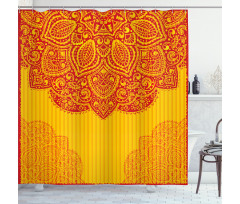 Retro Traditional Design Shower Curtain
