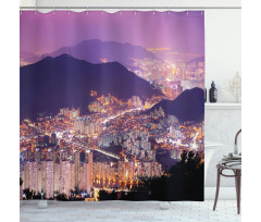 Skyline of Busan Korea Shower Curtain