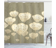 Blooms Essence Nature Shower Curtain